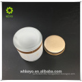 100g empty white cream cosmetic glass jar with aluminium lid